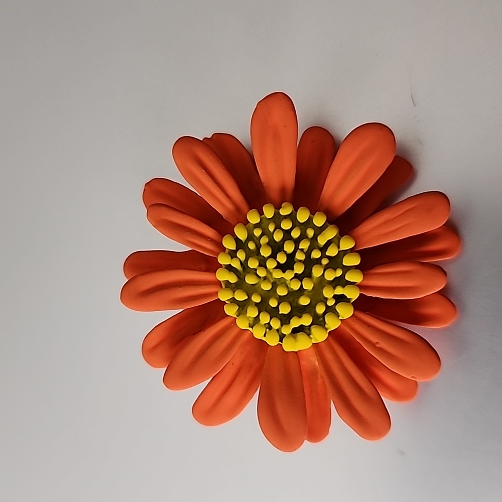Brooch FLOWER Enameled Embellished Brooch Pin. Daisy#1